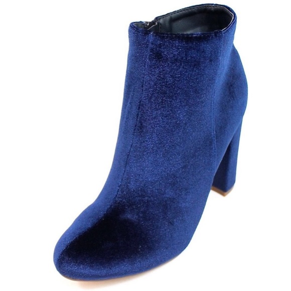 Blue Velvet ankle boots - Picture 2 of 8